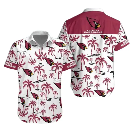 Discover Arizonna Football Team Cardinalss Hawaiian Button Down Shirt