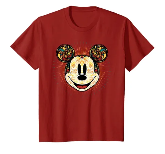 Discover Disney Mickey Mouse Day Of The Dead Calavera (Skeleton) T-Shirt_