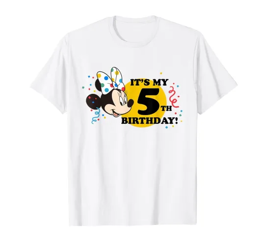 Discover Disney Minnie Mouse 5Th Birthday T-Shirt_