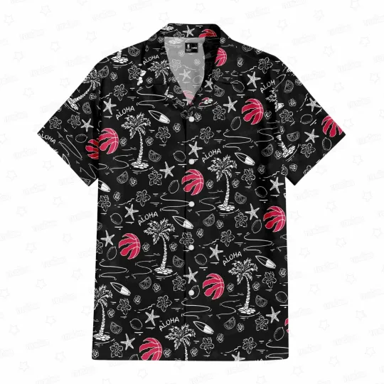 Discover Toronto Basketball Team Raptorss Hawaiian Button Down Shirt