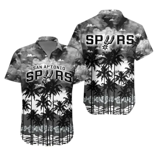 San Antonio Basketball Team Spurss Hawaiian Button Down Shirt Unisex Adults
