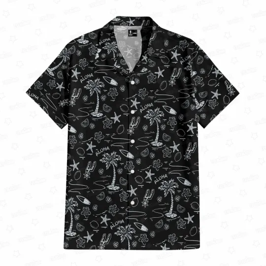 Discover San Antonio Basketball Team Spurss Hawaiian Button Down Shirt Unisex Adults
