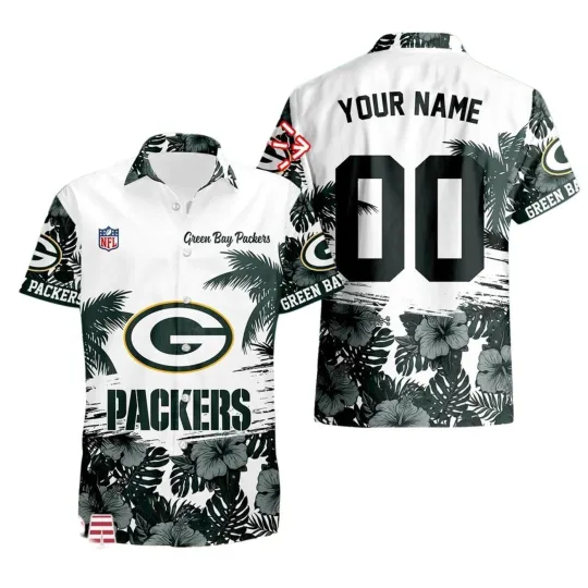 Discover Personalized Green Bay Football Team Packerss Hawaiian Button Down Shirt