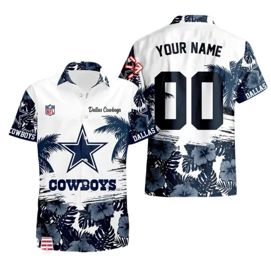 Discover Personalized Dallas Football Team Cowboyss Hawaiian Button Down Shirt