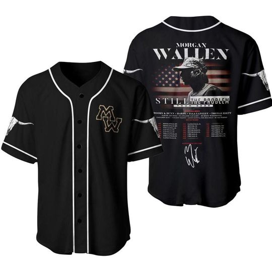Wallen Western Still The Problem Tour 2026 Baseball Jersey