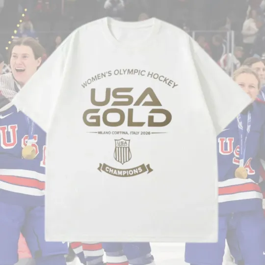 Women’s USA Hockey 2026 Winter Olympics Gold Medal Core T-Shirt