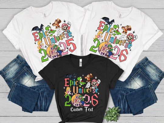 Epic Universe 2025 Shirts,Epic Universe Shirt,Universal Studios Shirt,Orlando Park Epic Universe Shirts,Epic Universe Trip,Disney 2026 Shirt