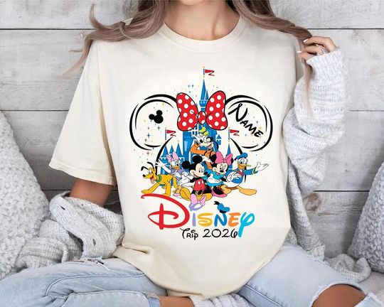 Discover Personalized Disneyland Family Trip 2026 Shirt, Mickey And Friends Shirt, Disneyland Vacation 2026 Shirt, Disneyworld Couple Matching Shirt