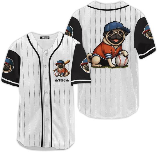 Discover Casual Funny Character Baseball Jersey for Cartoon Movie Fans