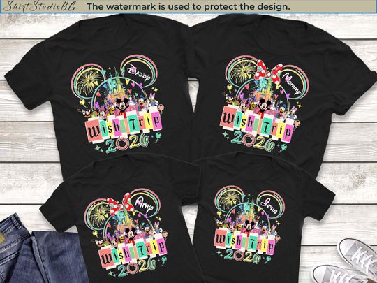 Discover Custom Disney Wish Trip Shirt 2026, Matching Disney Family Shirts