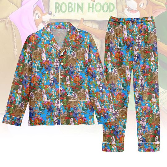 Discover Robin Hood Christmas Pajamas, Disney Pajama Set, Cartoon Matching Pajamas Set, Holiday Gift for Family