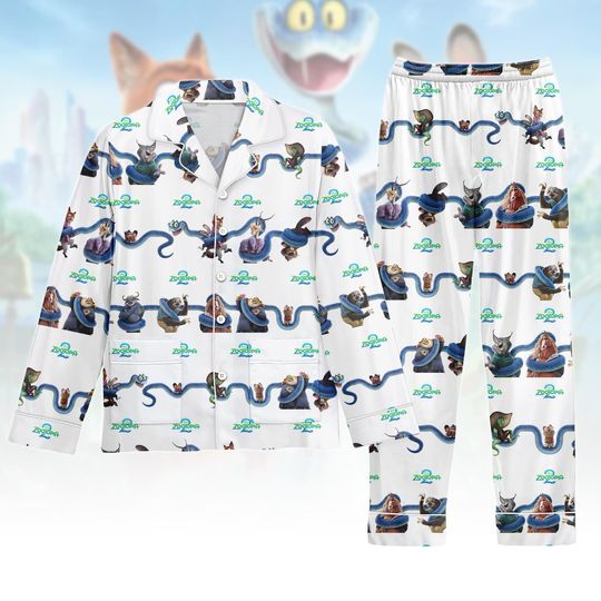 Discover Zootopia Christmas Pajamas, Cute Animal Pajama Set, Zootopia Matching Pajamas Set, Holiday Family Christmas Gift