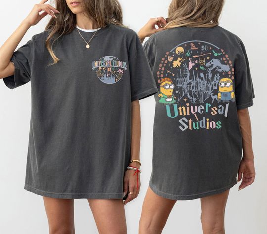 Retro 2 Sided Disney Universal Studios Shirt, Universal Studios Shirt, Disneyworld Shirt, Disney Trip Shirts, Disneyland Family Vacation Tee