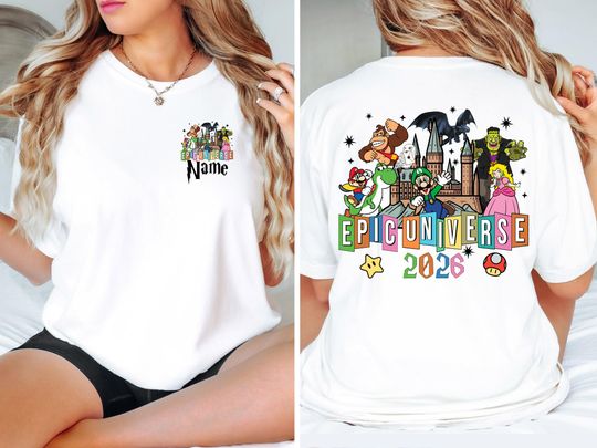 Discover Epic Universe Shirt, Super Mario Epic Universe Shirt, Orlando Park Epic Universe 2026, Epic Universe Family Tees,  Epic Universe Family Trip