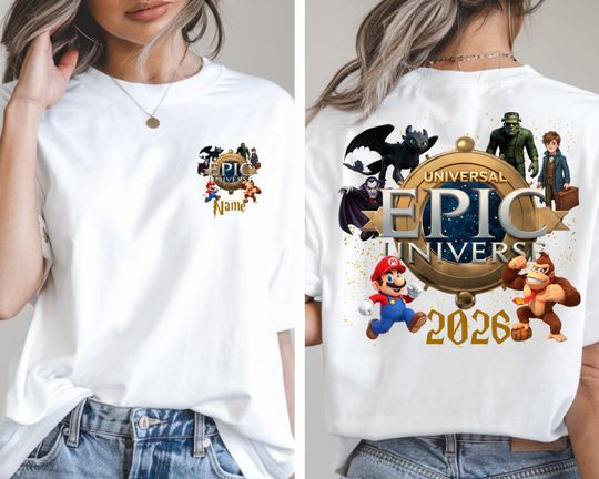 Discover Custom Epic Universe 2026 Shirt, Epic Universe Matching Shirts, Super Mario Family Shirt,Orlando Park Family Trip,Universal 2026 Family Trip
