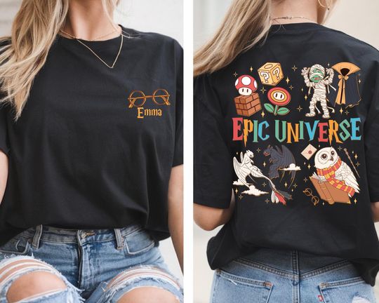 Discover Personalized Epic Universe Shirt, Epic Universe 2026 Family Trip Tee, Family Universe Park Trip Tee, Epic Universe Orlando Park,Disney Shirt
