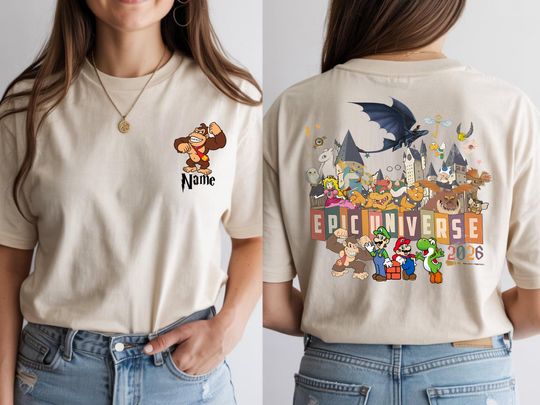 Discover Epic Universe Shirt,Super Mario Epic Universe Shirt, Orlando Park Epic Universe 2026, Epic Universe Family Tees, Epic Universe Family Trip