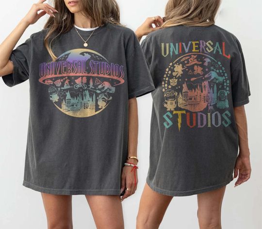 Vintage Disney Universal Studios Shirt, Retro Minions Jurassic Park Tee, Theme Park Outfit, Disney Family Vacation Trip Shirt