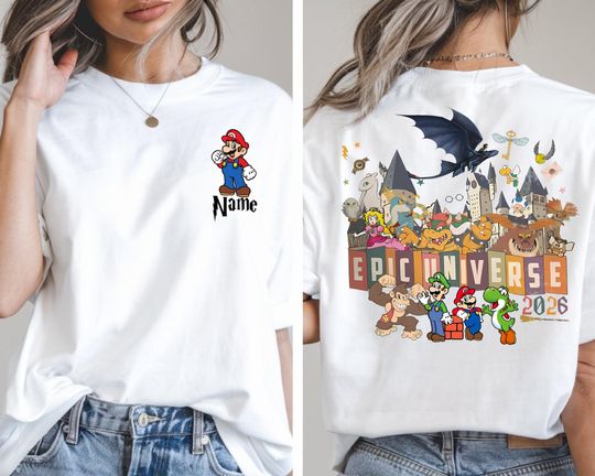 Discover Epic Universe Shirt, Orlando Park Epic Universe 2026, Epic Universe Family Tees, Super Mario Epic Universe Shirt, Epic Universe Family Trip
