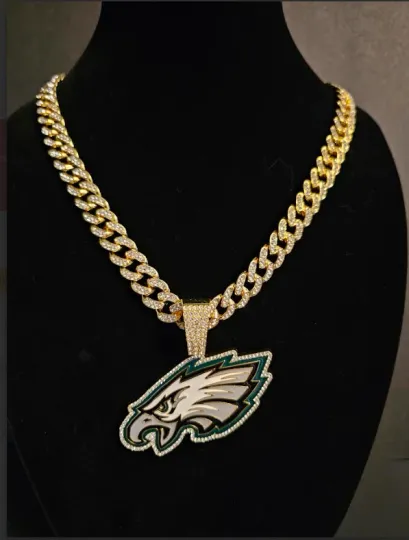 Philadelphia Eagles Cuban Link Chain Necklace