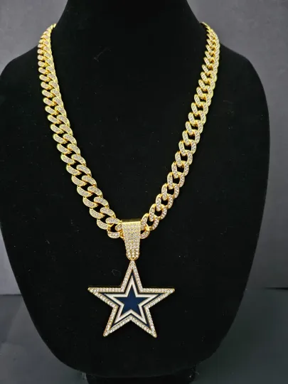 Dallas Cowboys Cuban Link Chain Necklace