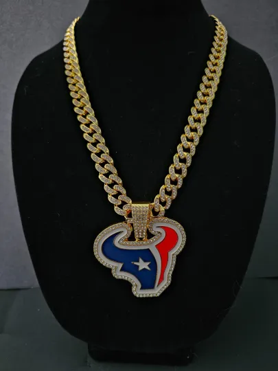 Houston Texans Cuban Link Chain Necklace