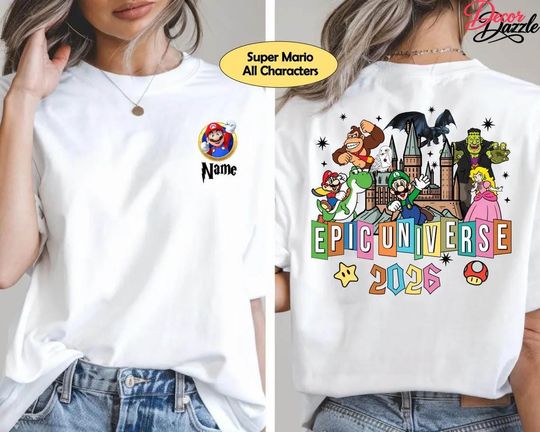 Discover Personalized Epic Universe 2026 Shirt, Family Universe Park Trip Tee, Epic Universe Orlando Park Shirt, Epic Universe 2026 Family Trip Tee