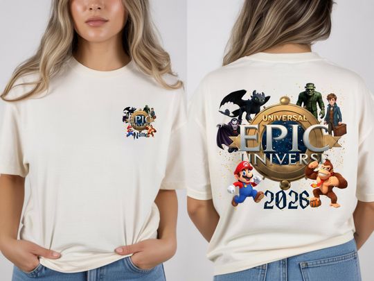 Custom Epic Universe 2026 Shirt, Super Mario Family Shirt, Orlando Park Family Trip , Disney Family Shirt, 2026 Family Trip Shirt