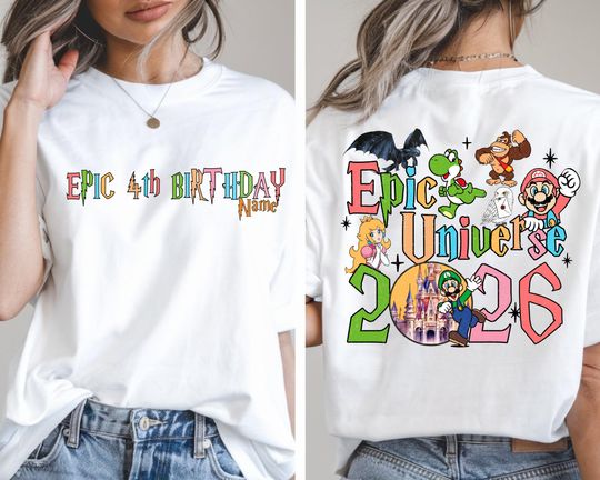 Epic Universe Birthday Shirt,Epic Universe 2026 Birthday Shirt,2026 Universal Studios Birthday,Universal Family Matching Shirt,Birthday Kids
