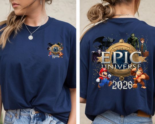 Discover Personalized Epic Universe Shirt, Epic Universe 2026 Family Trip Tee, Family Universe Park Trip Tee, Epic Universe Orlando Park,Disney Shirt