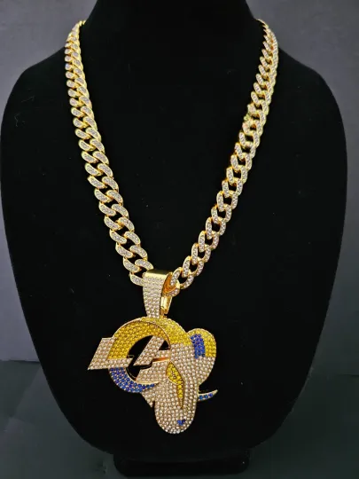 Los Angeles Rams Cuban Link Chain Necklace