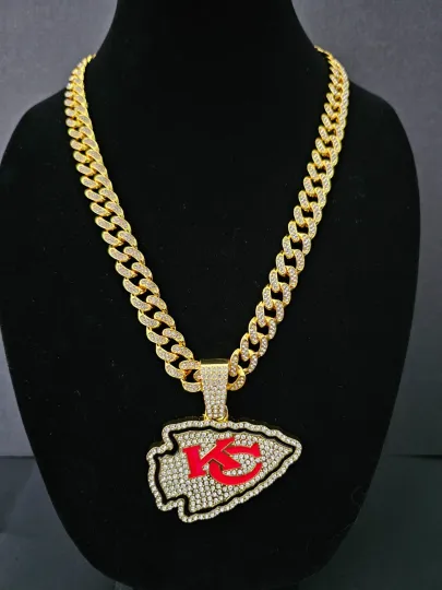 Kansas City Chiefs Cuban Link Chain Necklace