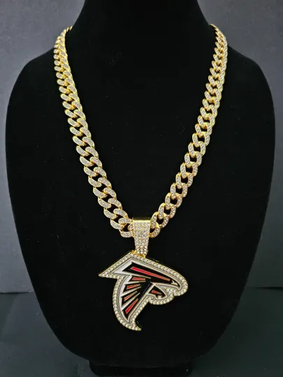 Atlanta Falcons Cuban Link Chain Necklace