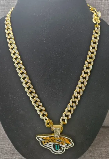 Jacksonville Jaguars Cuban Link Chain Necklace