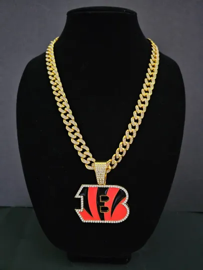 Cincinnati Bengals Cuban Link Chain Necklace