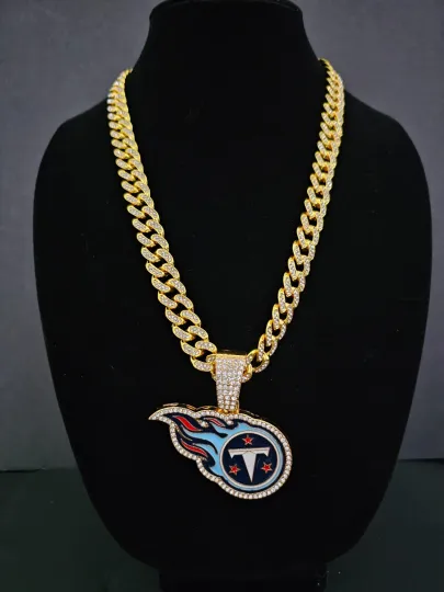 Tennessee Titans Cuban Link Chain Necklace