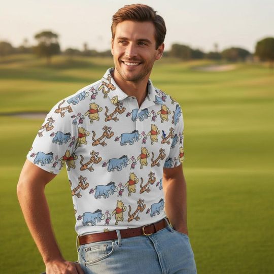 Discover Retro Winnie The Pooh Polo Shirt, Disney Cruise Polo Gift