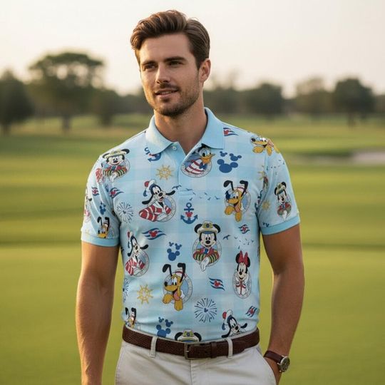 Discover Ocean Mickey And Friends Cruise Polo Shirt, Disney Cruise Polo Gift