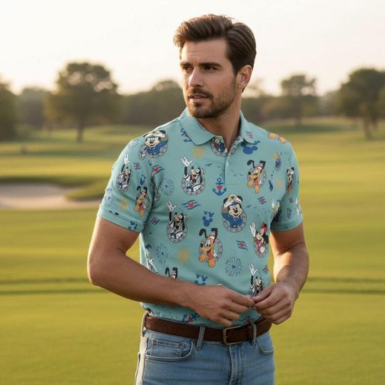 Discover Cruise Time Line Mickey And Friends Polo Shirt, Disney Cruise Polo Gift