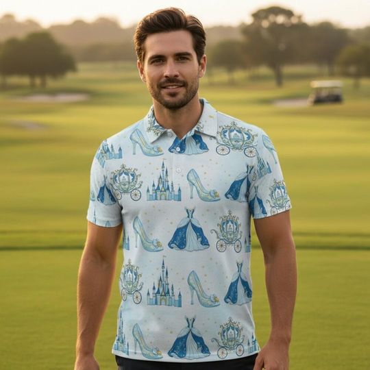 Discover Princess Cinde Again Polo Shirt, Disney Cruise Polo Gift