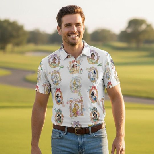 Discover Princess Mirror Disney Polo Shirt, Disney Cruise Polo Gift