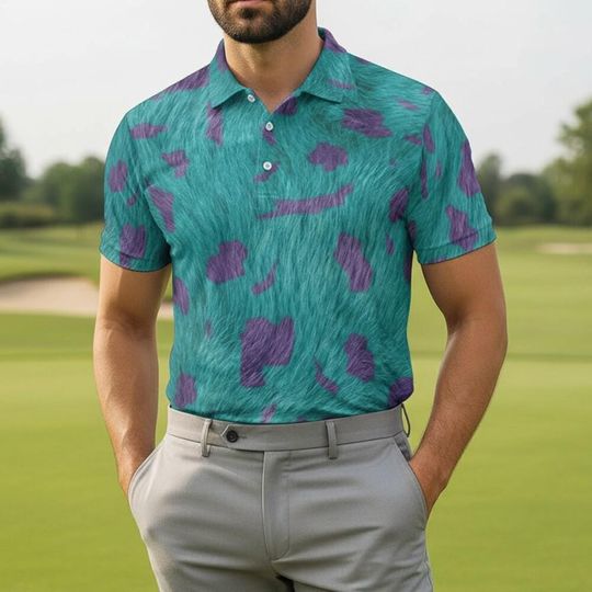 Discover Monster Jame Sullivan Sully Monster University Polo Shirt, Disney Cruise Polo Gift