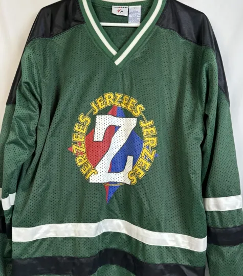 Vintage Jerzees Hockey Jersey Mesh Athletic Hip Hop Pullover Men's Large 90s