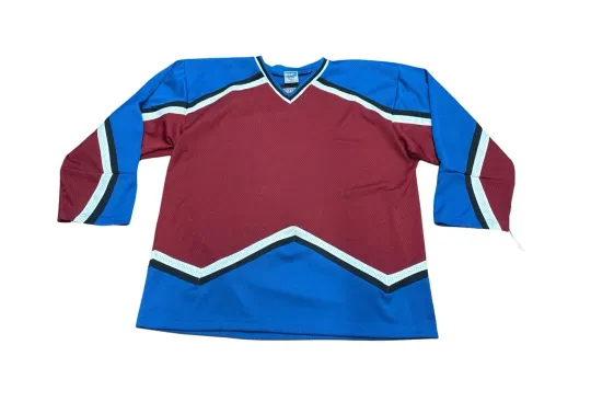 Vintage VKM Venus Colorado Avalanche Colors Men’s Blank Mesh Hockey Jersey