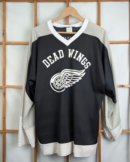 Vintage 80s 90s Dead Wings Gunny #28 Mesh Hockey Jersey - Extra Large