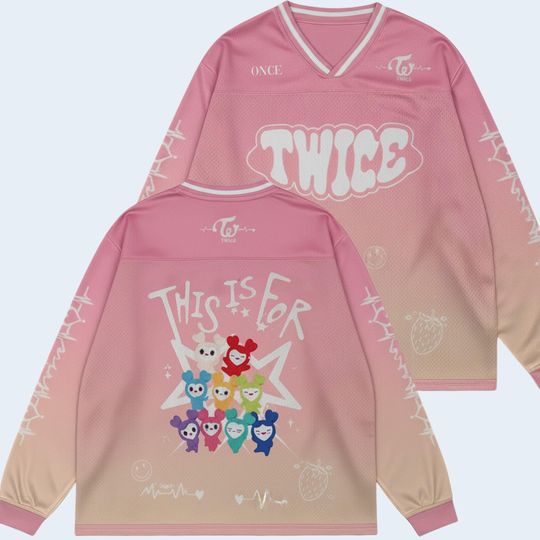 TWICE This Is For Tour 2026 Mesh Hockey Jerseys Once Merch Shirt Kpop Concert Outfit