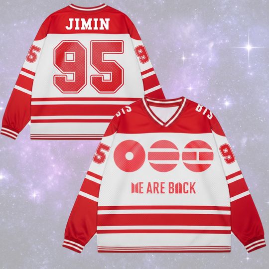 BTS Member Arirang World Tour Mesh Hockey Jerseys, BTS Come Back 2026 Long Sleeved Shirt Gift