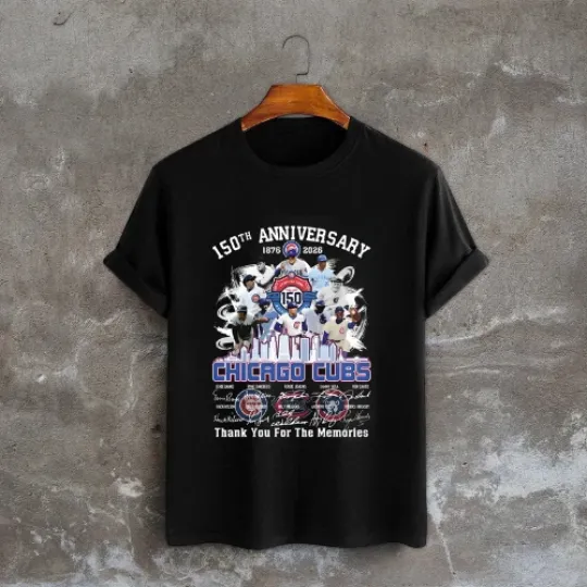 Chicago Cubs 150th Anniversary T-Shirt 1876-2026 | Fan Shirt