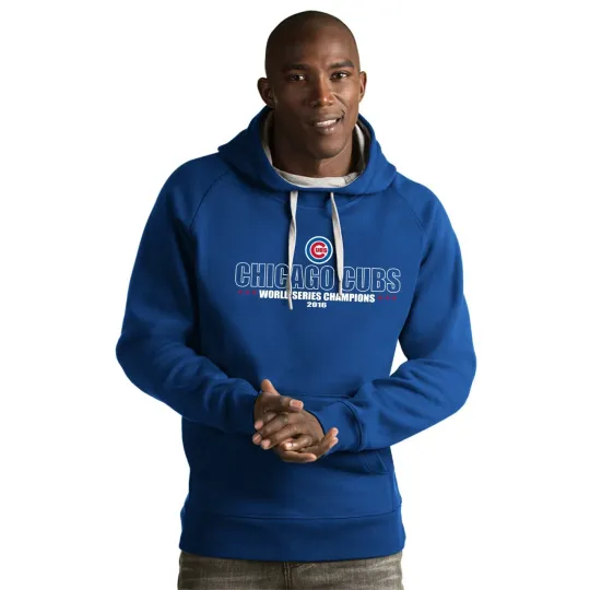 Chicago Cubs 2016 World Series Champions Antigua Blue Victory Hoodie