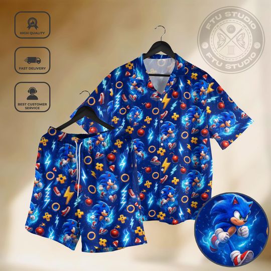 Discover Hedgehog Special Hawaiian Shirt and Shorts, Collection Fantasy Video Game Gifts